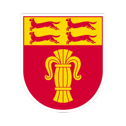 Pohjanmaan maakunnan vaakuna (Finland) (Coat of Arms) STICKER Vinyl Kiss-Cut Decal 3 Inch White - The Sticker Space