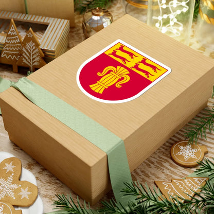 Pohjanmaan maakunnan vaakuna (Finland) (Coat of Arms) STICKER Vinyl Kiss-Cut Decal - The Sticker Space