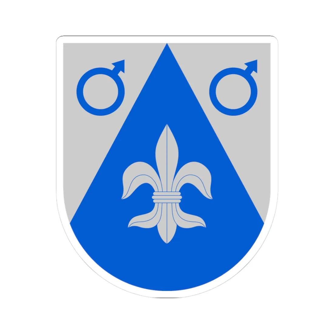 Pohja.vaakuna (Finland) (Coat of Arms) STICKER Vinyl Kiss-Cut Decal 3 Inch White - The Sticker Space