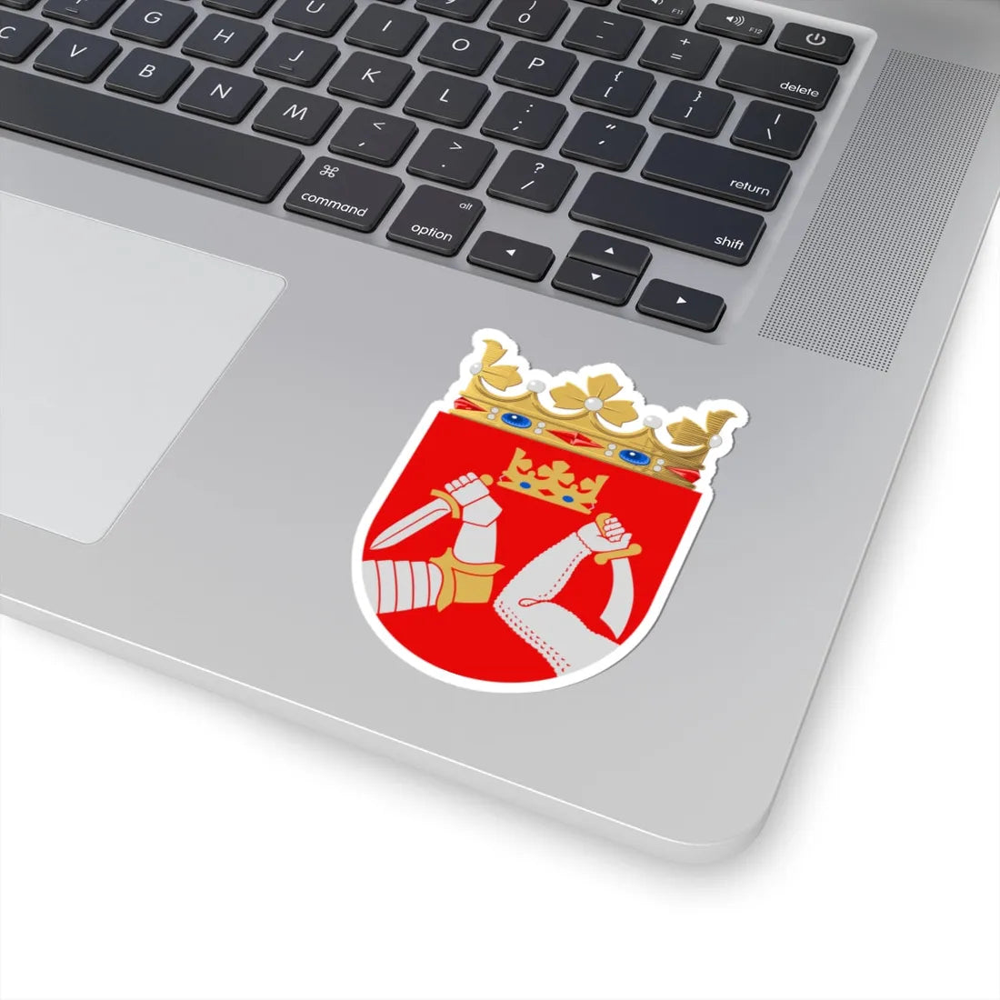 Pohjois-Karjalan lääni.vaakuna (Finland) (Coat of Arms) STICKER Vinyl Kiss-Cut Decal - The Sticker Space