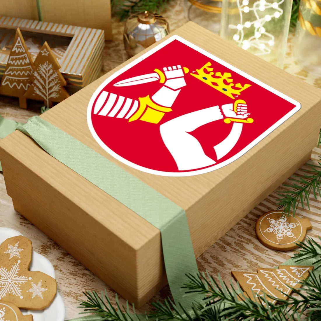 Pohjois-Karjala.vaakuna (Finland) (Coat of Arms) STICKER Vinyl Kiss-Cut Decal - The Sticker Space