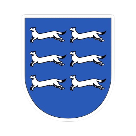 Pohjois-Pohjanmaan Coat of Arms (Finland) (Coat of Arms) STICKER Vinyl Kiss-Cut Decal 2 Inch White - The Sticker Space