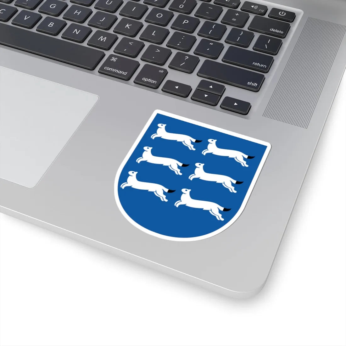 Pohjois-Pohjanmaan vaakuna (Finland) (Coat of Arms) STICKER Vinyl Kiss-Cut Decal - The Sticker Space