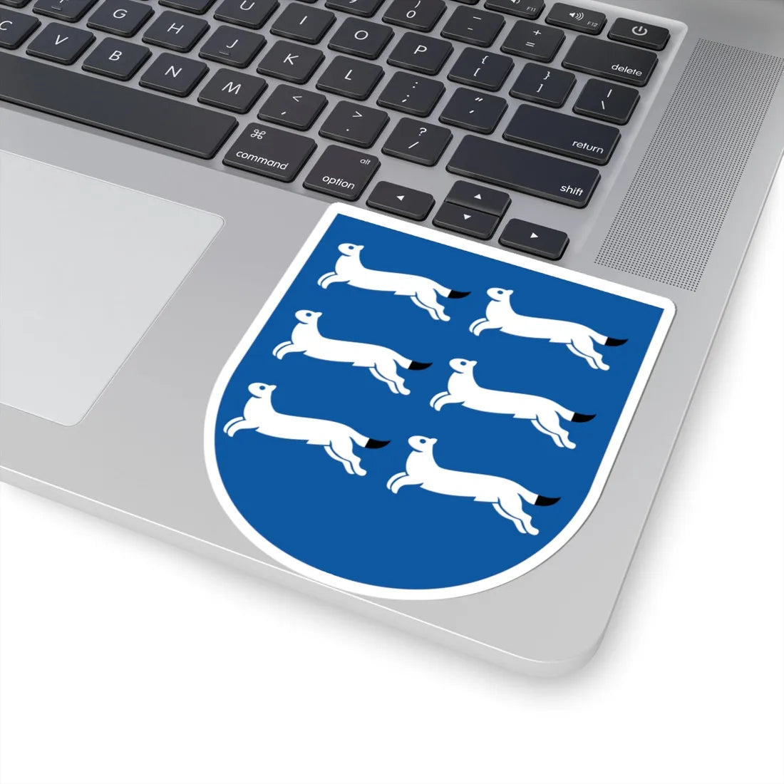 Pohjois-Pohjanmaan vaakuna (Finland) (Coat of Arms) STICKER Vinyl Kiss-Cut Decal - The Sticker Space