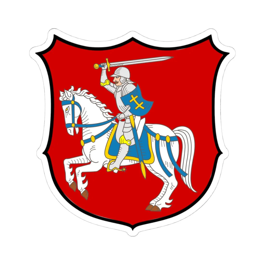 Pohonia (Lithuania) (Coat of Arms) STICKER Vinyl Kiss-Cut Decal 4 Inch White - The Sticker Space