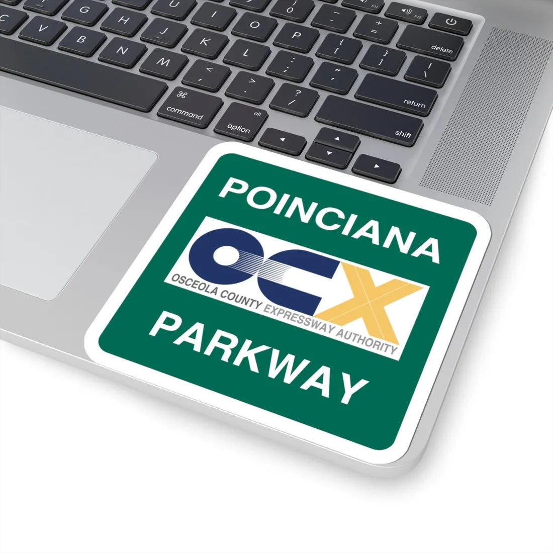 Poinciana Parkway shield (Florida) (Road Sign) STICKER Vinyl Kiss-Cut Decal - The Sticker Space