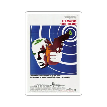 Point Blank 1967 Movie Poster - STICKER Vinyl Kiss-Cut Decal 2 Inch White - The Sticker Space