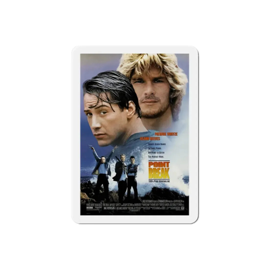 Point Break 1991 Movie Poster Refrigerator Magnet - The Sticker Space