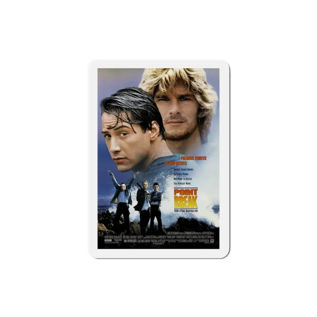 Point Break 1991 Movie Poster Refrigerator Magnet - The Sticker Space
