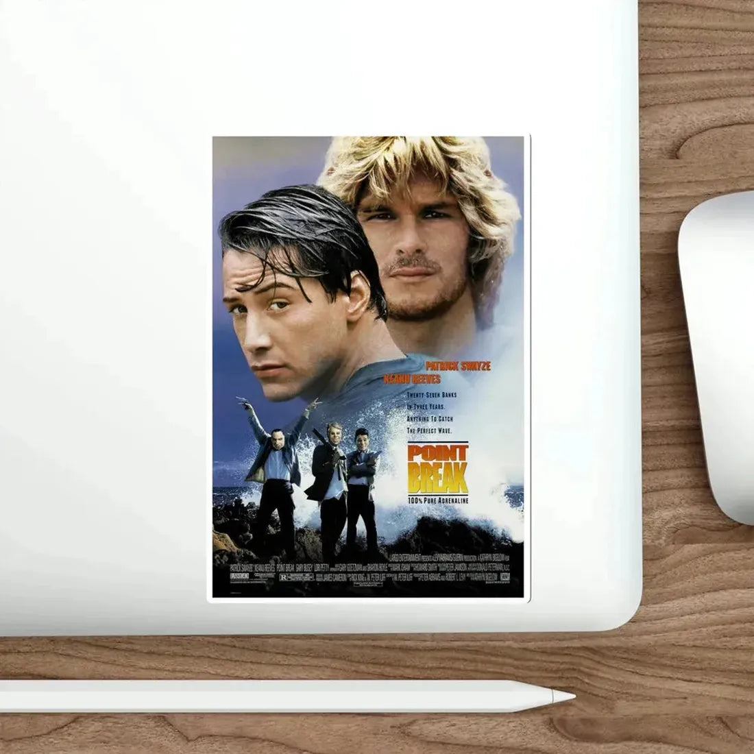 Point Break 1991 Movie Poster STICKER Vinyl Die-Cut Decal - The Sticker Space