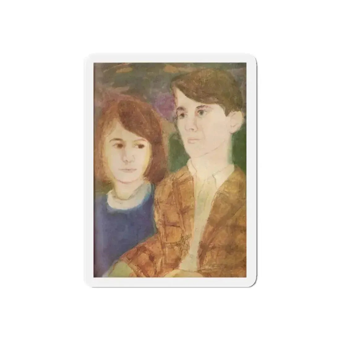 Point of Departure, Redbook, April 1964 (Magazine Illustration) Refrigerator Magnet 4 Inch Die-Cut - The Sticker Space