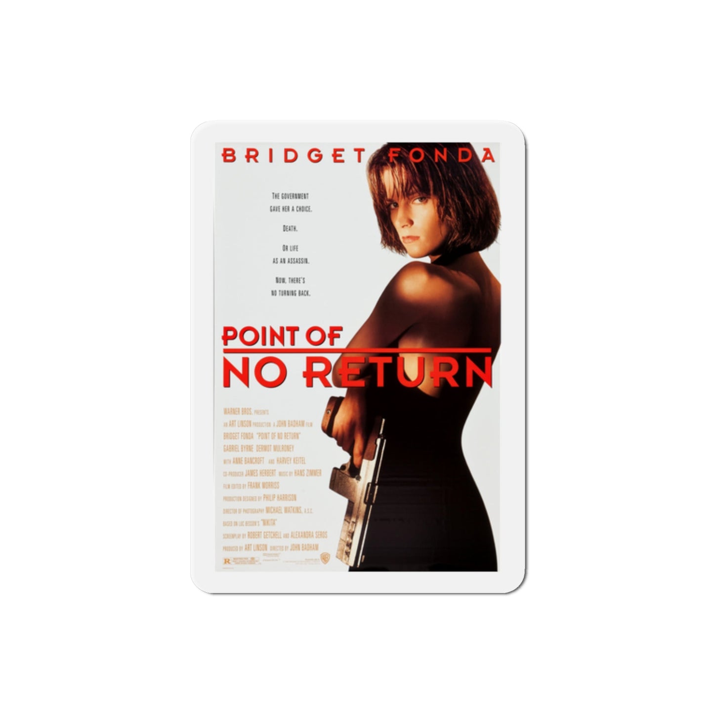 Point of No Return 1993 Movie Poster Die-Cut Magnet-The Sticker Space