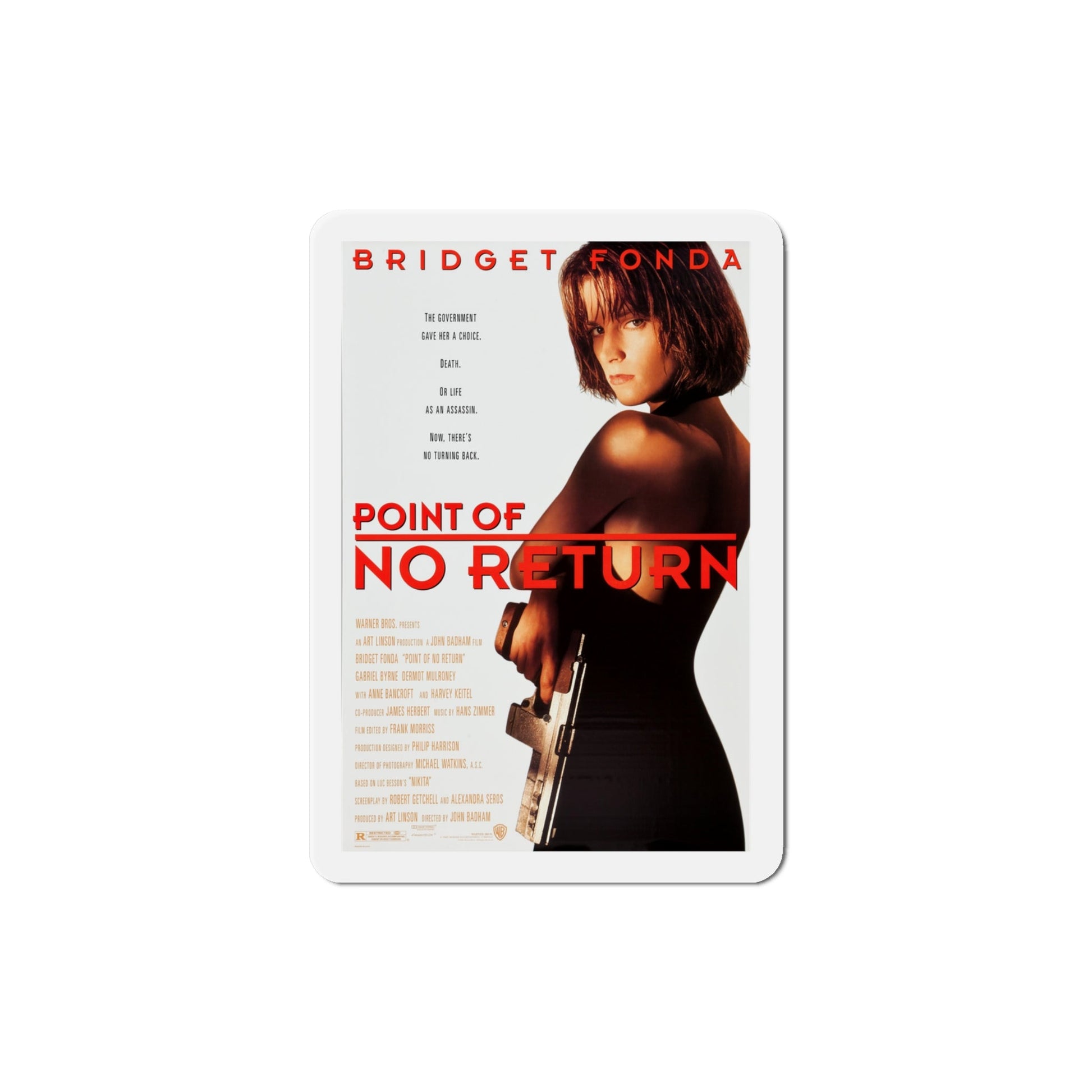 Point of No Return 1993 Movie Poster Die-Cut Magnet-The Sticker Space