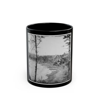 Point Of Rocks, Virginia (Vicinity). View Along River (U.S. Civil War) Black Coffee Mug-11oz-The Sticker Space