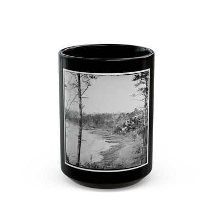 Point Of Rocks, Virginia (Vicinity). View Along River (U.S. Civil War) Black Coffee Mug-15oz-The Sticker Space