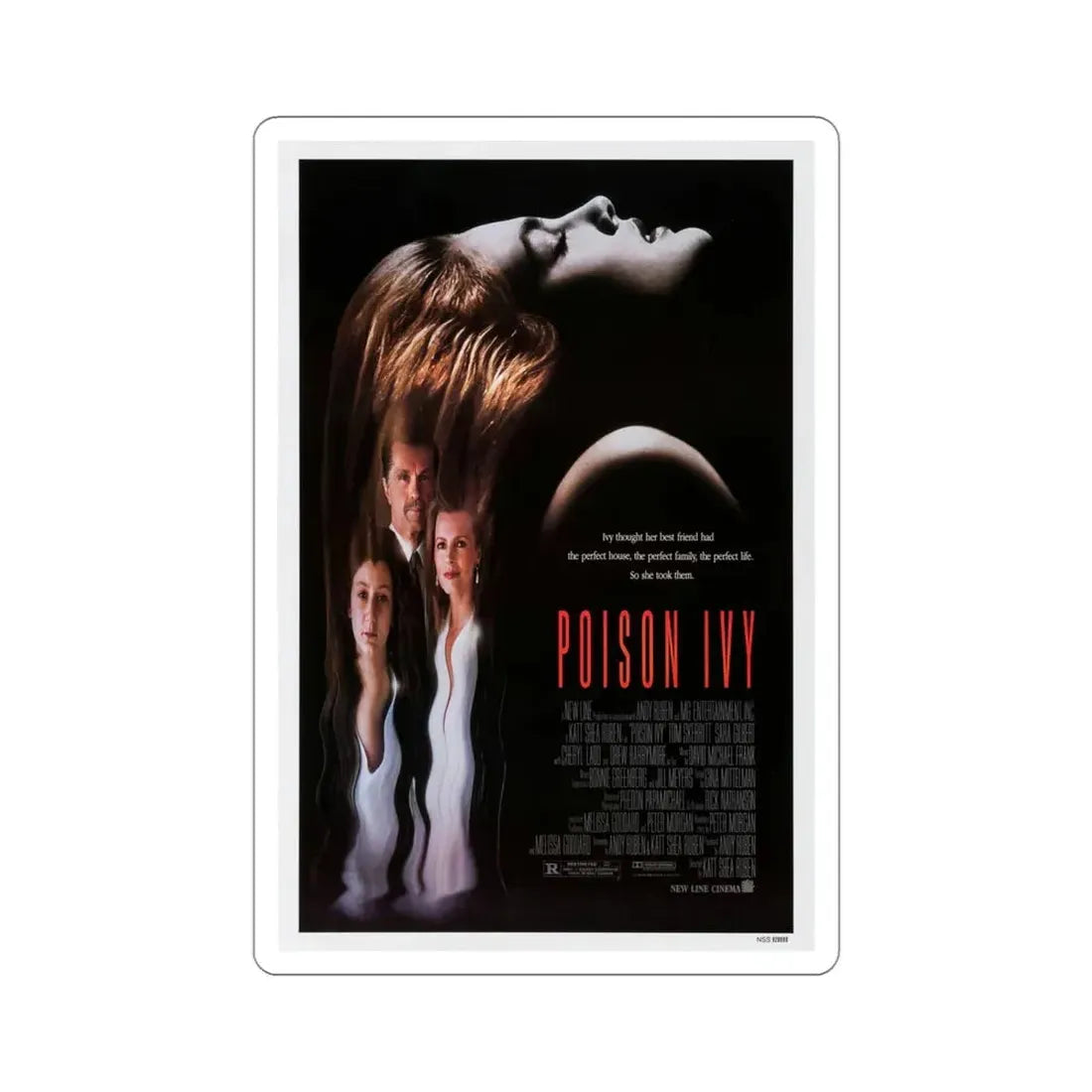 Poison Ivy 1992 Movie Poster STICKER Vinyl Die-Cut Decal 4 Inch - The Sticker Space