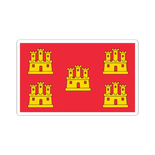 Poitou-Charentes flag (Belgium) STICKER Vinyl Kiss-Cut Decal 2 Inch White - The Sticker Space