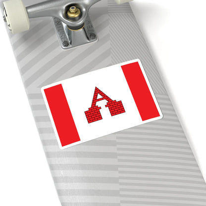 POL Aleksandrow Kujawski flag (Poland) STICKER Vinyl Kiss-Cut Decal - The Sticker Space