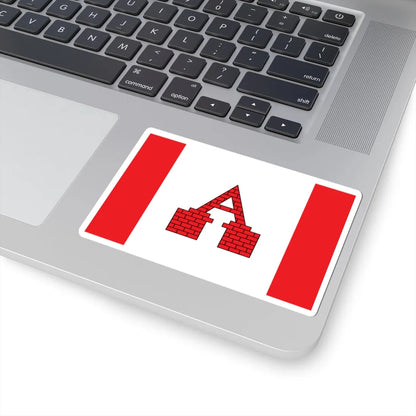 POL Aleksandrow Kujawski flag (Poland) STICKER Vinyl Kiss-Cut Decal - The Sticker Space