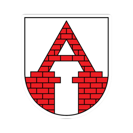 POL Aleksandrów Kujawski COA (Poland) (Coat of Arms) STICKER Vinyl Kiss-Cut Decal 2 Inch White - The Sticker Space