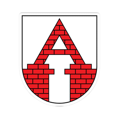 POL Aleksandrów Kujawski COA (Poland) (Coat of Arms) STICKER Vinyl Kiss-Cut Decal 3 Inch White - The Sticker Space