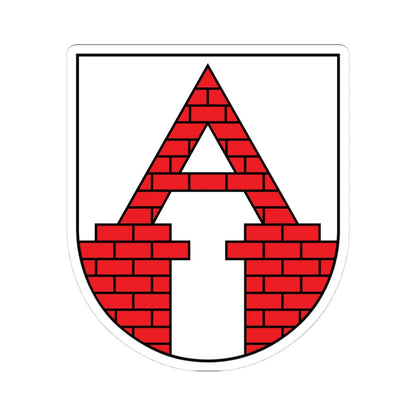 POL Aleksandrów Kujawski COA (Poland) (Coat of Arms) STICKER Vinyl Kiss-Cut Decal 4 Inch White - The Sticker Space