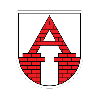 POL Aleksandrów Kujawski COA (Poland) (Coat of Arms) STICKER Vinyl Kiss-Cut Decal 6 Inch White - The Sticker Space