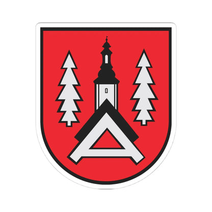 POL Alwernia COA (Poland) (Coat of Arms) STICKER Vinyl Kiss-Cut Decal 4 Inch White - The Sticker Space