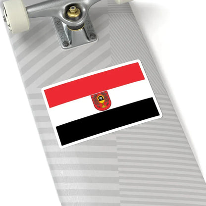 POL Łasin flag (Poland) STICKER Vinyl Kiss-Cut Decal - The Sticker Space