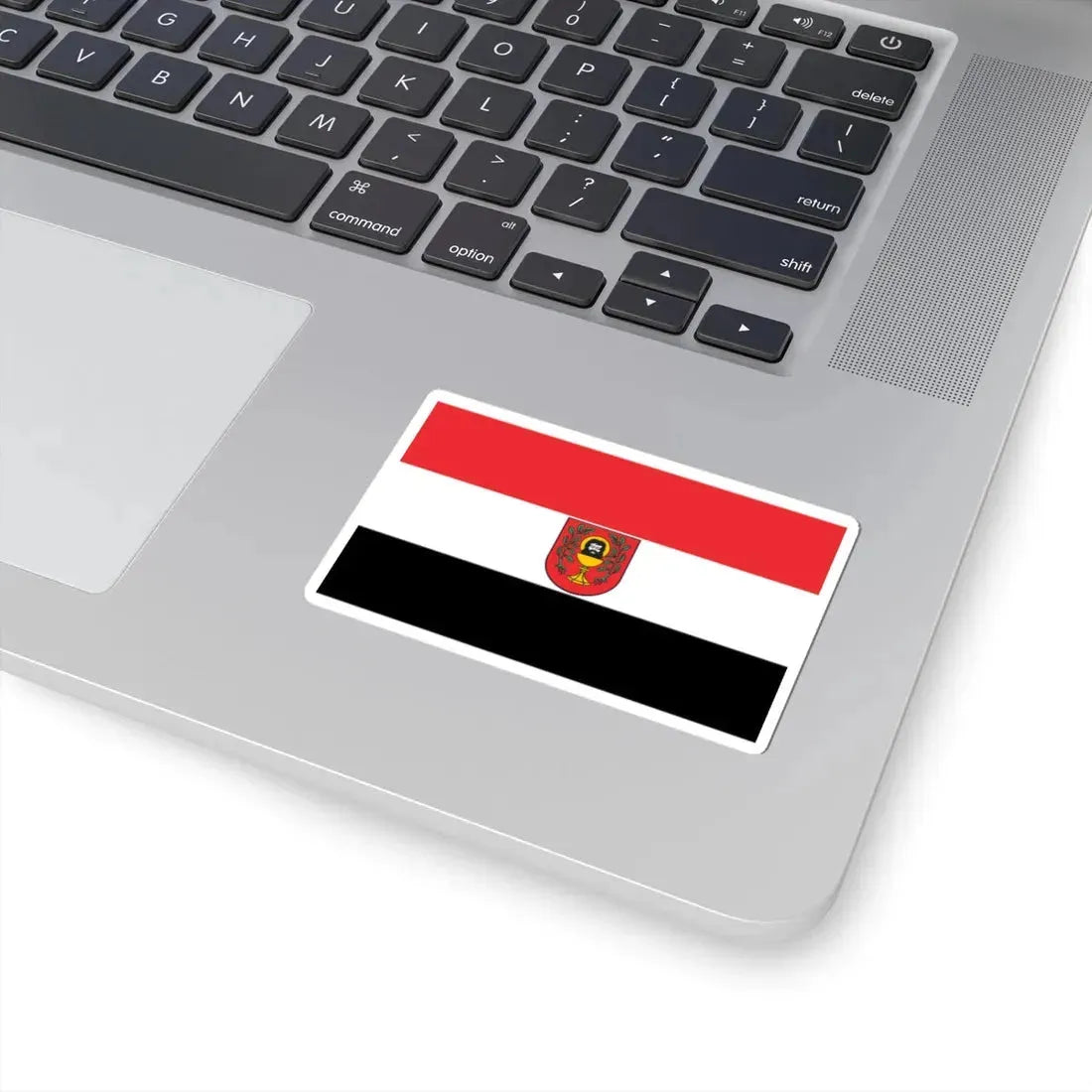 POL Łasin flag (Poland) STICKER Vinyl Kiss-Cut Decal - The Sticker Space