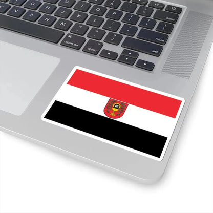 POL Łasin flag (Poland) STICKER Vinyl Kiss-Cut Decal - The Sticker Space