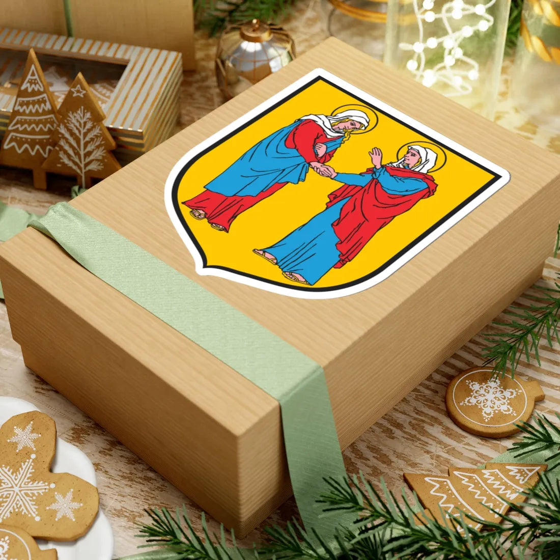 POL Baborów COA (Poland) (Coat of Arms) STICKER Vinyl Kiss-Cut Decal - The Sticker Space