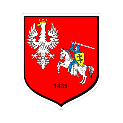 POL Błażowa COA (Belarus) (Coat of Arms) STICKER Vinyl Kiss-Cut Decal 4 Inch White - The Sticker Space