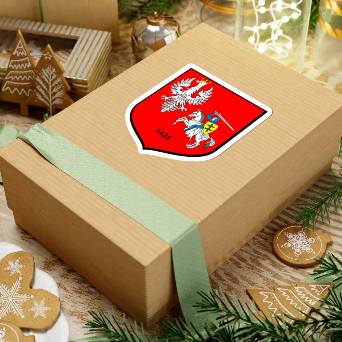 POL Błażowa COA (Belarus) (Coat of Arms) STICKER Vinyl Kiss-Cut Decal - The Sticker Space