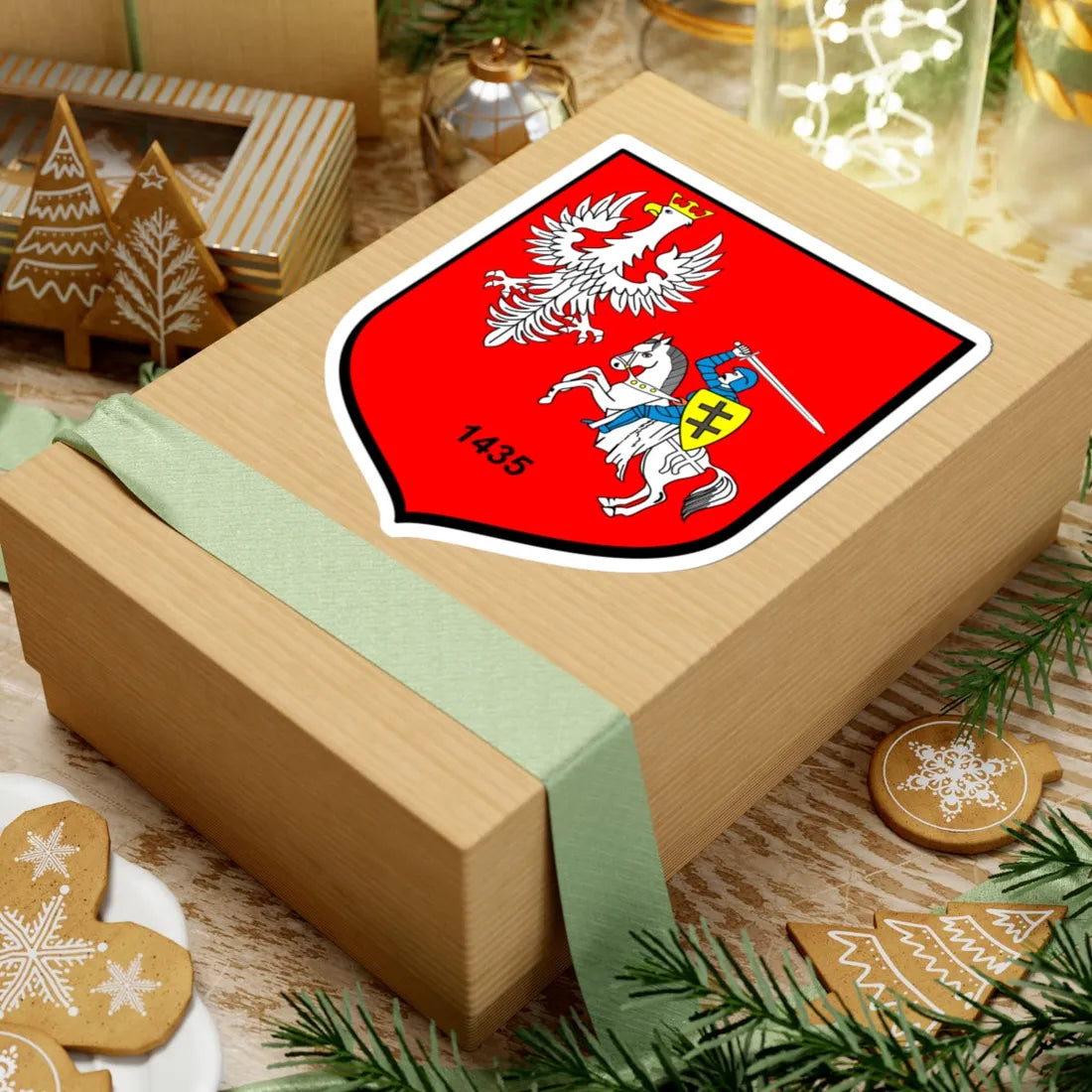 POL Błażowa COA (Belarus) (Coat of Arms) STICKER Vinyl Kiss-Cut Decal - The Sticker Space