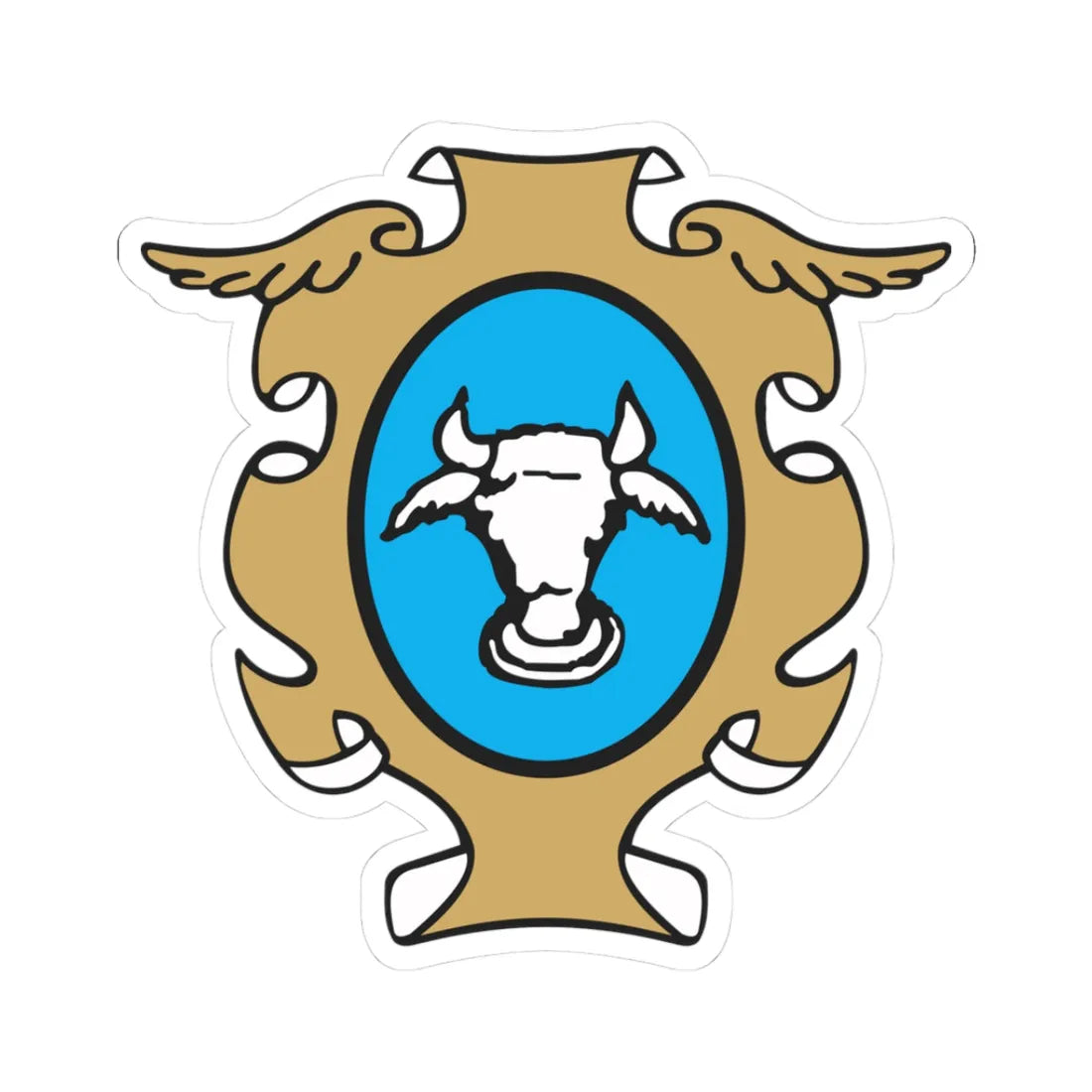 POL Baranów Sandomierski COA (Poland) (Coat of Arms) STICKER Vinyl Kiss-Cut Decal 3 Inch White - The Sticker Space