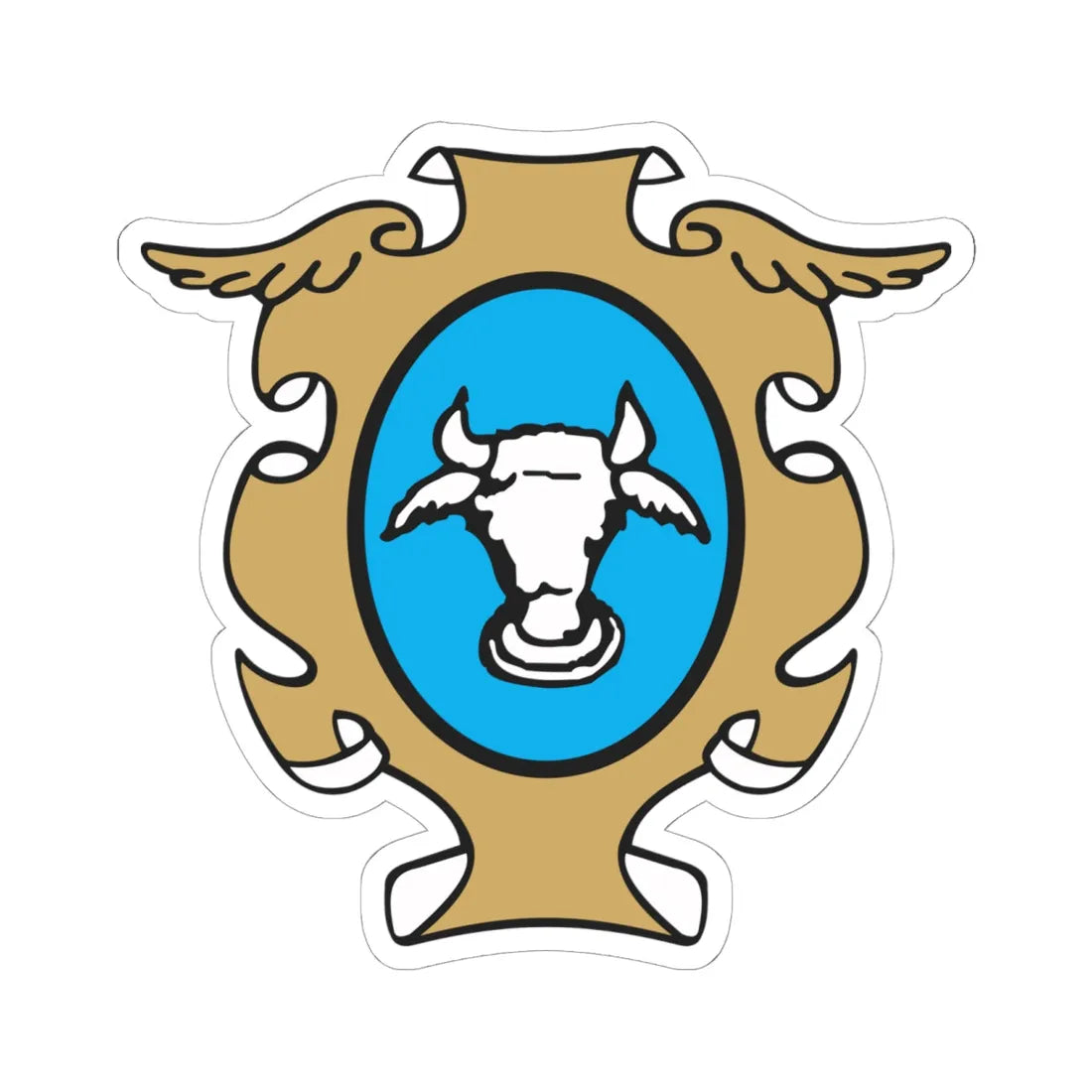 POL Baranów Sandomierski COA (Poland) (Coat of Arms) STICKER Vinyl Kiss-Cut Decal 6 Inch White - The Sticker Space