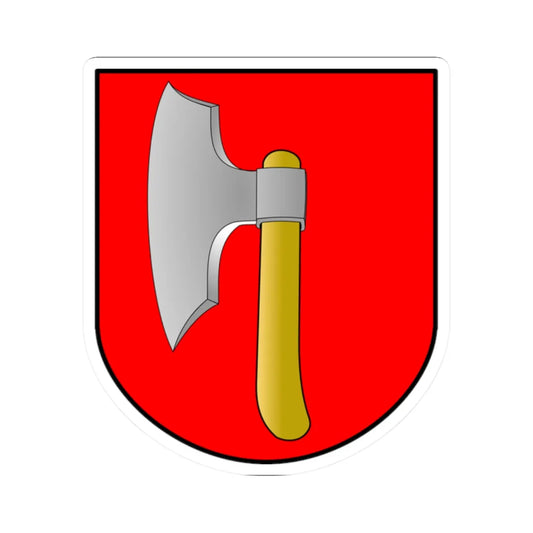 POL Barciany COA (Poland) (Coat of Arms) STICKER Vinyl Kiss-Cut Decal 2 Inch White - The Sticker Space