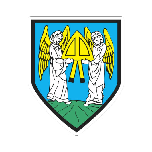 POL Barczewo COA (Poland) (Coat of Arms) STICKER Vinyl Kiss-Cut Decal 2 Inch White - The Sticker Space