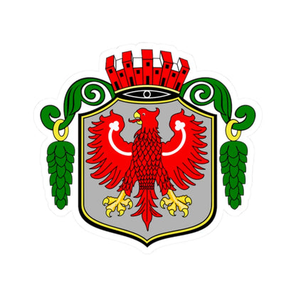 POL Barlinek COA old (Poland) (Coat of Arms) STICKER Vinyl Kiss-Cut Decal 2 Inch White - The Sticker Space