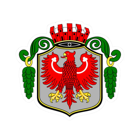 POL Barlinek COA old (Poland) (Coat of Arms) STICKER Vinyl Kiss-Cut Decal 2 Inch White - The Sticker Space