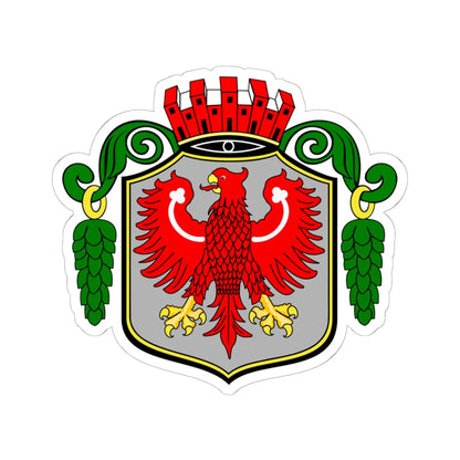 POL Barlinek COA old (Poland) (Coat of Arms) STICKER Vinyl Kiss-Cut Decal 6 Inch White - The Sticker Space