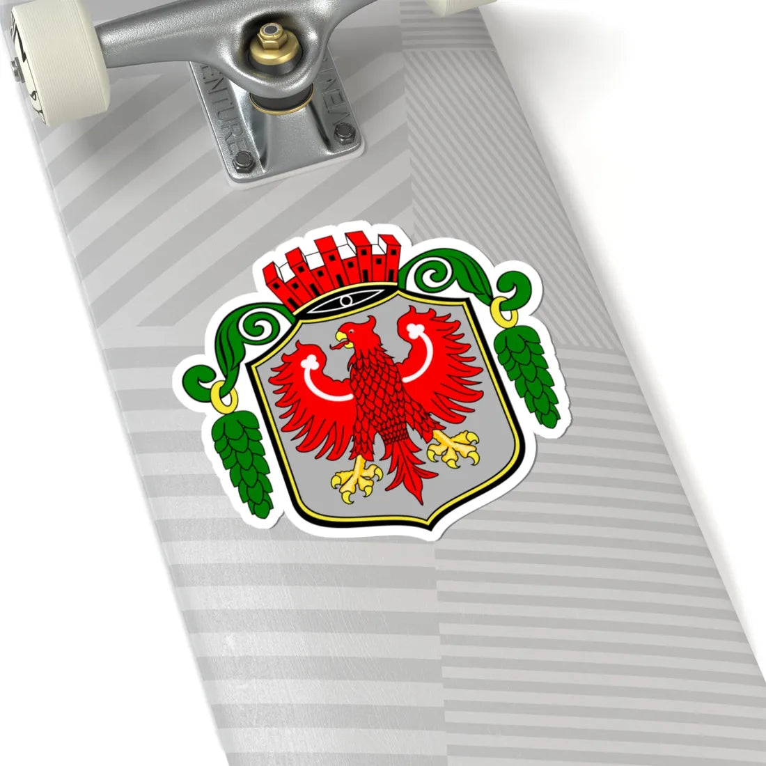 POL Barlinek COA old (Poland) (Coat of Arms) STICKER Vinyl Kiss-Cut Decal - The Sticker Space