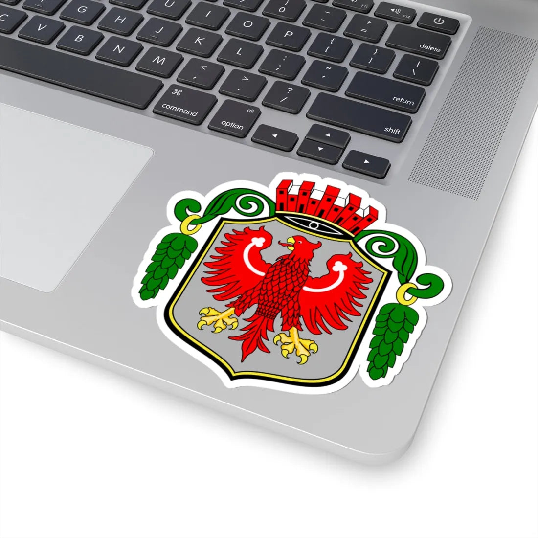 POL Barlinek COA old (Poland) (Coat of Arms) STICKER Vinyl Kiss-Cut Decal - The Sticker Space