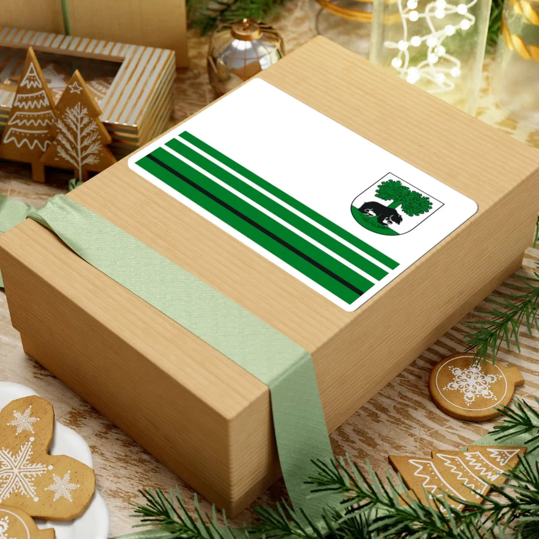 POL Barwice flag (Poland) STICKER Vinyl Kiss-Cut Decal - The Sticker Space