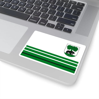 POL Barwice flag (Poland) STICKER Vinyl Kiss-Cut Decal - The Sticker Space