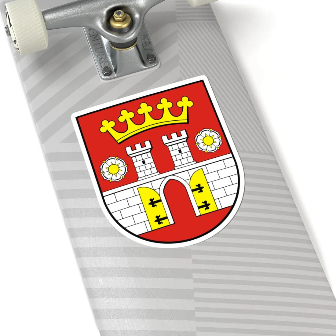 POL Będzin COA (Poland) (Coat of Arms) STICKER Vinyl Kiss-Cut Decal - The Sticker Space