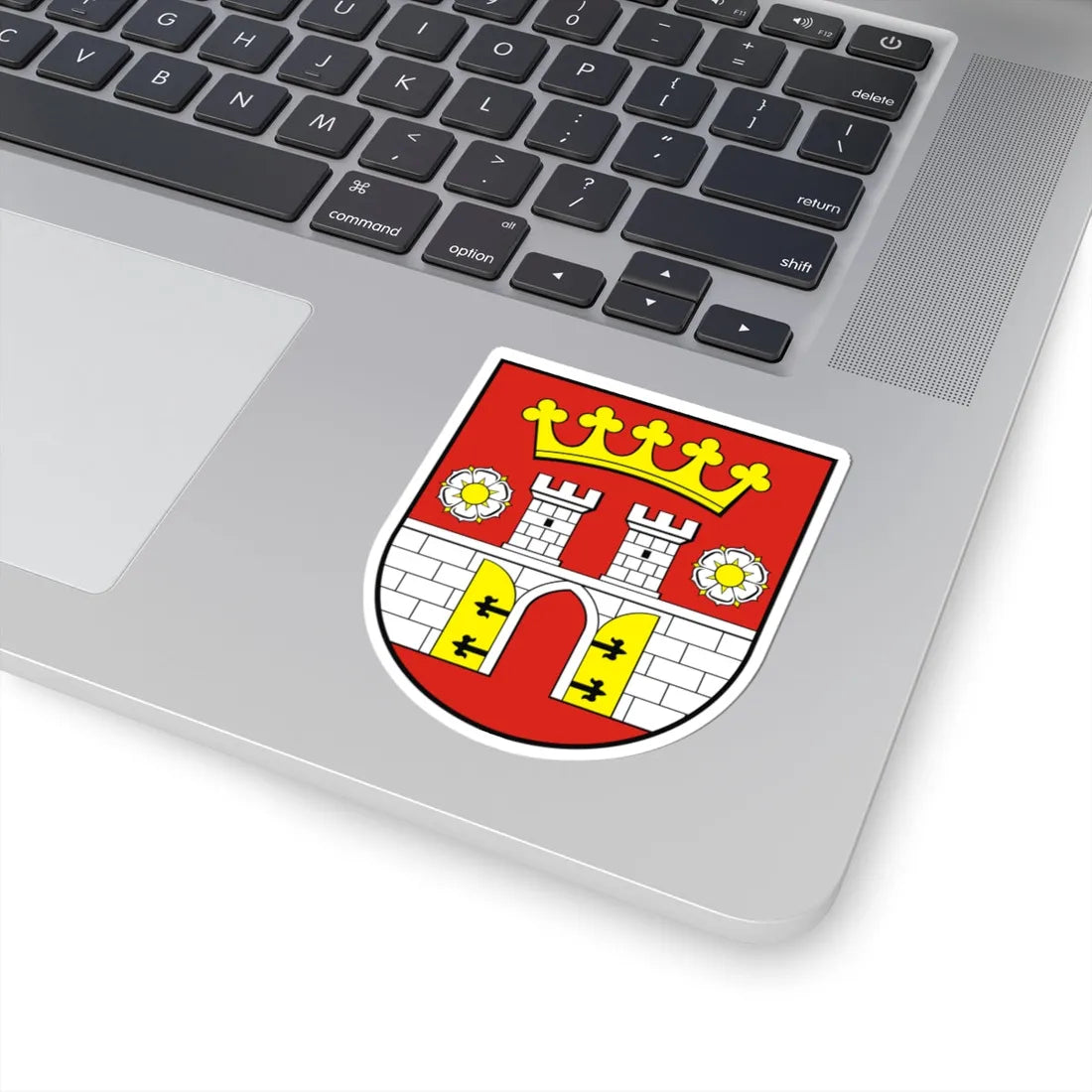 POL Będzin COA (Poland) (Coat of Arms) STICKER Vinyl Kiss-Cut Decal - The Sticker Space