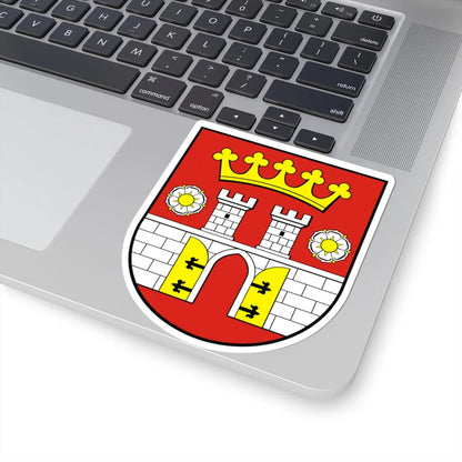 POL Będzin COA (Poland) (Coat of Arms) STICKER Vinyl Kiss-Cut Decal - The Sticker Space