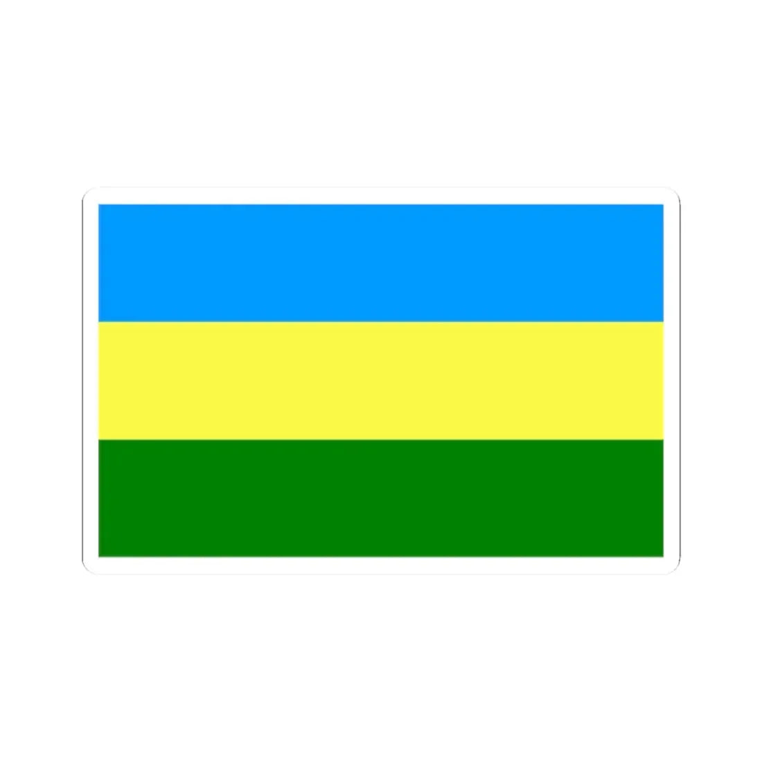 POL Bełchatow flag (Poland) STICKER Vinyl Kiss-Cut Decal 2 Inch White - The Sticker Space